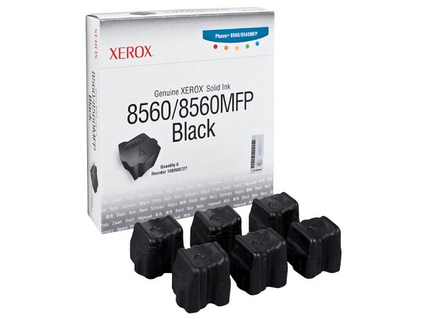 108R00727 - Xerox GENUINE XEROX SOLID INK BLACK, PHASER 8560/8560MFP (6 STICKS) FOR PHASER 8560MFP