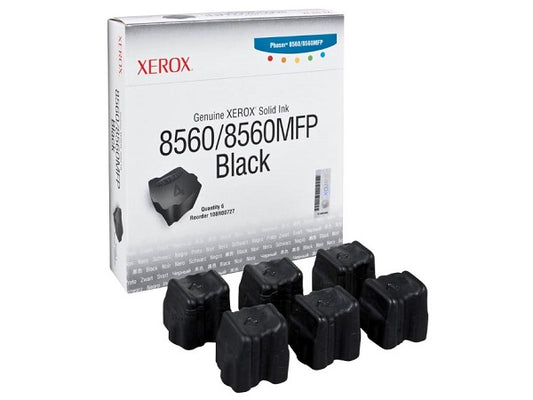 108R00727 - Xerox GENUINE XEROX SOLID INK BLACK, PHASER 8560/8560MFP (6 STICKS) FOR PHASER 8560MFP