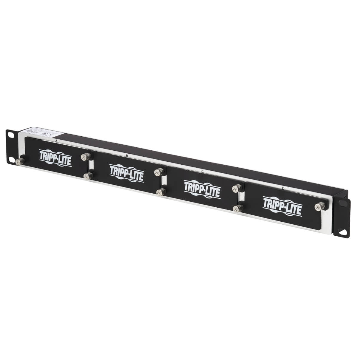 HIGH-DENSITY COPPER/FIBER ENCLOSURE MINI PANEL, 1U, 4-CASSETTE CAPACITY