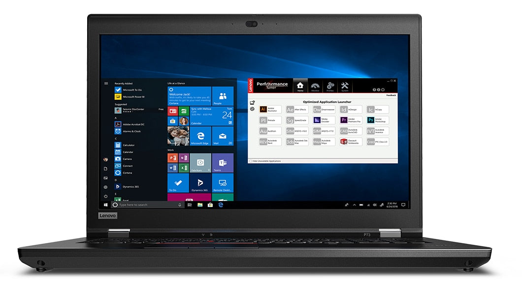 Lenovo ThinkPad P73 i7-9850H Mobile workstation 17.3" 4K Ultra HD IntelÂ® Coreâ„¢ i7 32 GB DDR4-SDRAM 1000 GB SSD NVIDIA Quadro RTX 4000 Wi-Fi 6 (802.11ax) Windows 10 Pro Black