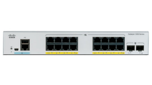 Cisco Catalyst C1000-16T-2G-L network switch Managed L2 Gigabit Ethernet (10/100/1000) Gray