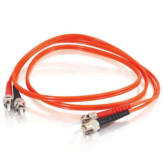 C2G 20m ST/ST Duplex 50/125 Multimode Fiber Patch Cable fiber optic cable 787.4" (20 m) Orange