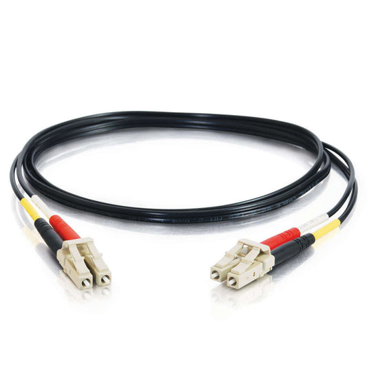 C2G 10m LC/LC Plenum-Rated Duplex 50/125 Multimode Fiber Patch Cable fiber optic cable 393.7" (10 m) Black