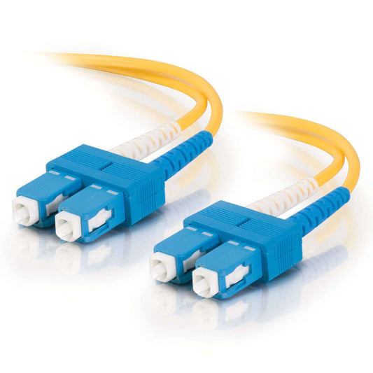 C2G 15m SC/SC LSZH Duplex 9/125 Single-Mode fiber optic cable 590.6" (15 m) Yellow