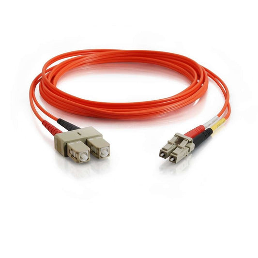 C2G 30m LC/SC Duplex 50/125, Orange fiber optic cable 1181.1" (30 m)