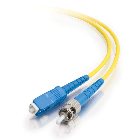C2G 6M SC-ST 9/125 OS1 DUPLEX SINGLEMODE PVC FIBER OPTIC CABLE (USA-MADE) - YELL