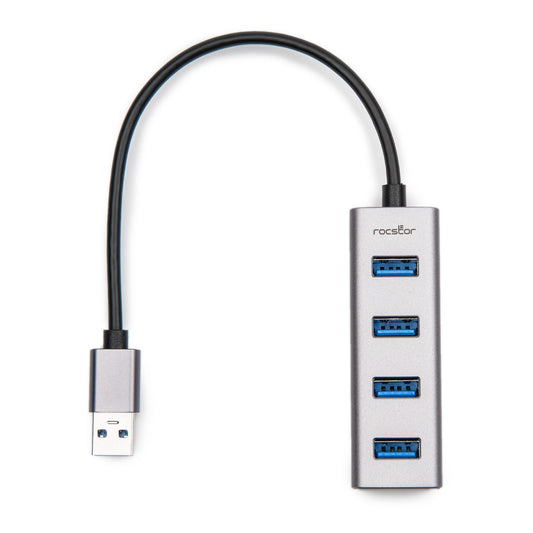 Y10A270-A1 - Rocstor PORTABLE 4 PORT SUPERSPEED USB 3.0 HUB