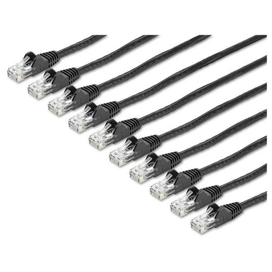 StarTech.com N6PATCH15BK10PK networking cable Black 181.1" (4.6 m) Cat6 U/UTP (UTP)