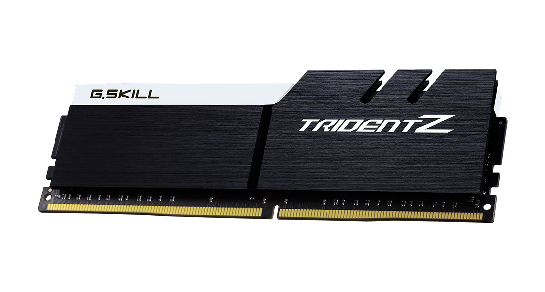 F4-3200C16D-32GTZKW - G.Skill Trident Z 32GB 2x16GB DDR4-3200 CL16 Black/White Desktop Memory Kit