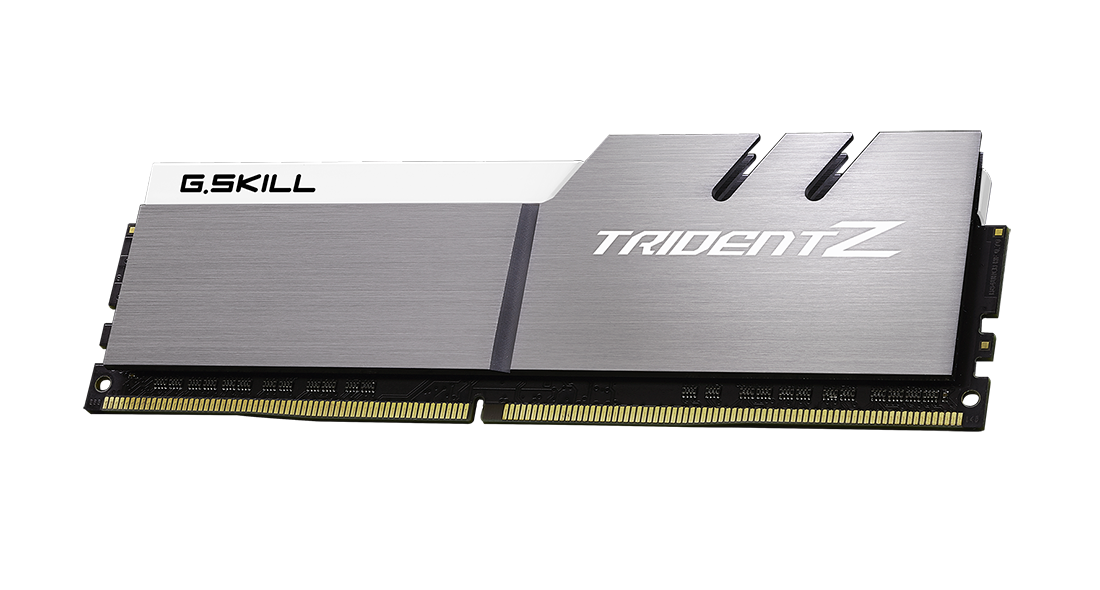 F4-3200C16D-32GTZSW - G.Skill Trident Z 32GB 2x16GB DDR4-3200 CL16 Silver/White Desktop Memory