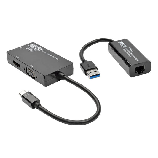 Tripp Lite P137-GHDV-V2-K video cable adapter 7.87" (0.2 m) Mini DisplayPort, USB 3.0 DVI/VGA/HDMI, RJ-45 Black