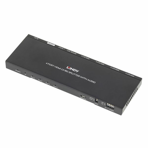 38236 - Lindy 4 Port HDMI 2.0 18G Splitter