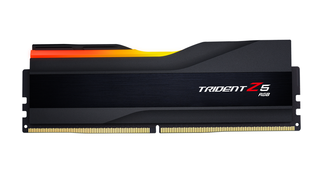 F5-6000J4048F24GX1-TZ5RK - G.Skill Trident Z5 RGB 24GB DDR5-6000 CL40 Desktop Memory