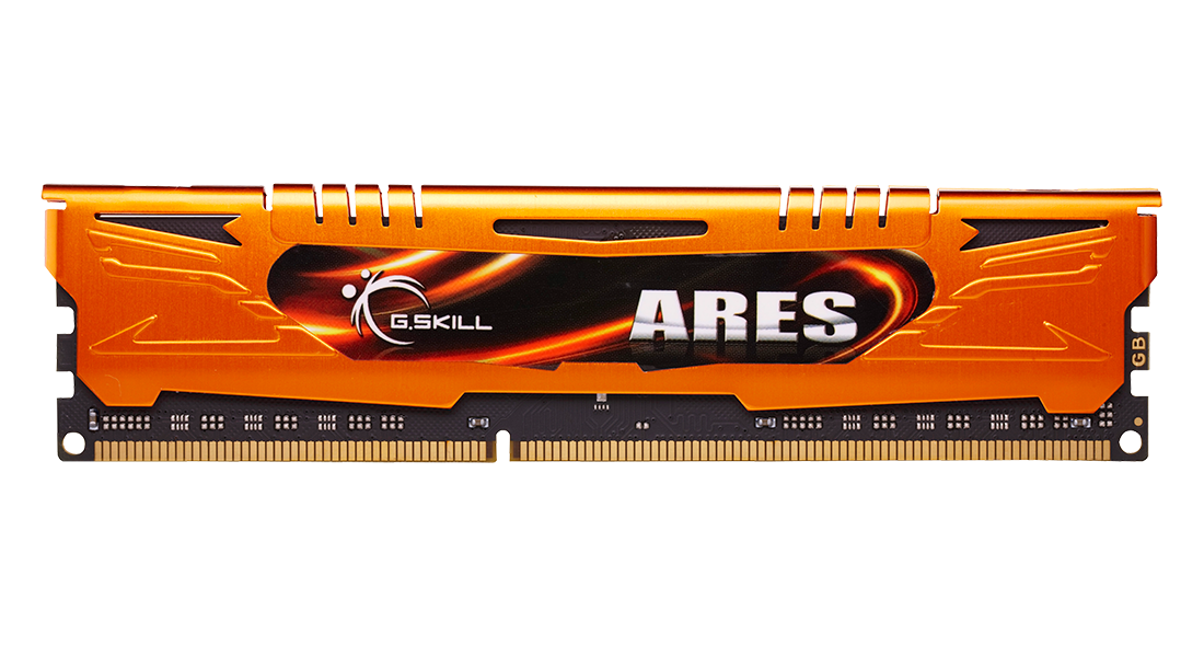 F3-1600C10Q-32GAO - G.Skill 32GB 4x8GB Ares DDR3-1600 CL10 1.5V Dual/Quad Channel Desktop Memory Kit