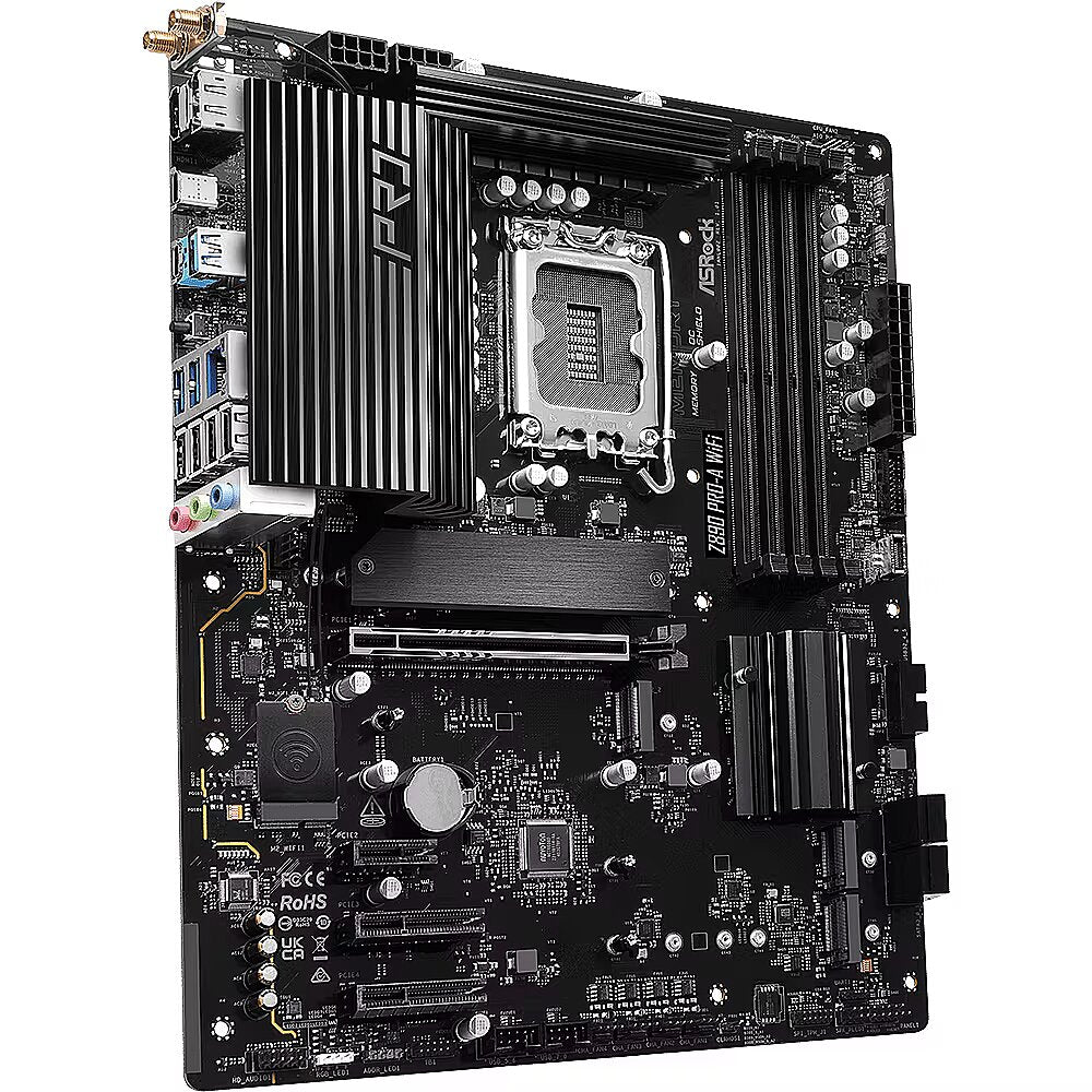 90-MXBP60-A0UAYZ - ASRock Z890 Pro-A WiFi Intel LGA1851 ATX Motherboard