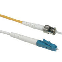 C2G 15m LC/ST Plenum-Rated Simplex 9/125 Single-Mode Fiber Patch Cable fiber optic cable 590.6" (15 m) Yellow