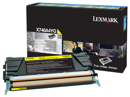 Lexmark X746A4YG toner cartridge Original Yellow 1 pcs