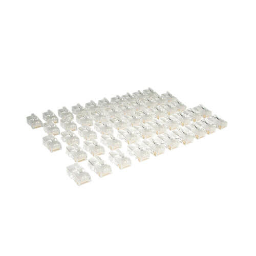 CAT5E CAT5 RJ45 MODULAR IN-LINE CONNECTORS STANDARD 50 PACK
