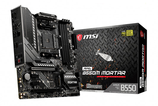 MAG B550M MORTAR   ,AMD B550,BLACK/MATT,MATX,AM4,SUPPORTS 3RD GEN AMD RYZEN/ 3ND