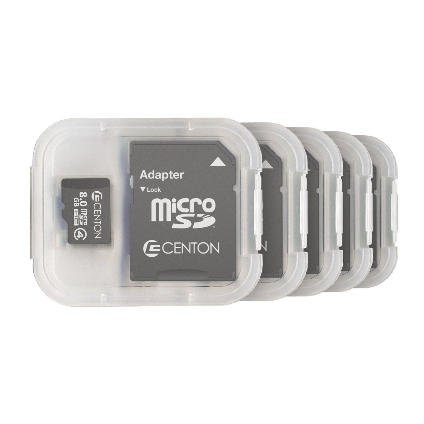 S1-MSDHC4-8G5PK - Centon CENTON 8GB MICRO SDHC CLASS 4 5PK