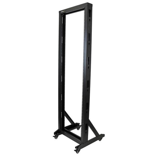 STORE YOUR EQUIPMENT IN THIS STURDY STEEL RACK WITH CASTERS FOR MOBILITY - COMPA