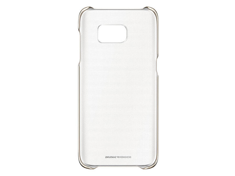 Samsung Clear Cover mobile phone case 5.5" Gold, Transparent