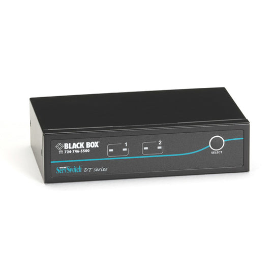 DESKTOP KVM SWITCH - DVI-D WITH EMULATED USB KEYBOARD/MOUSE, 2-PORT, GSA, TAA