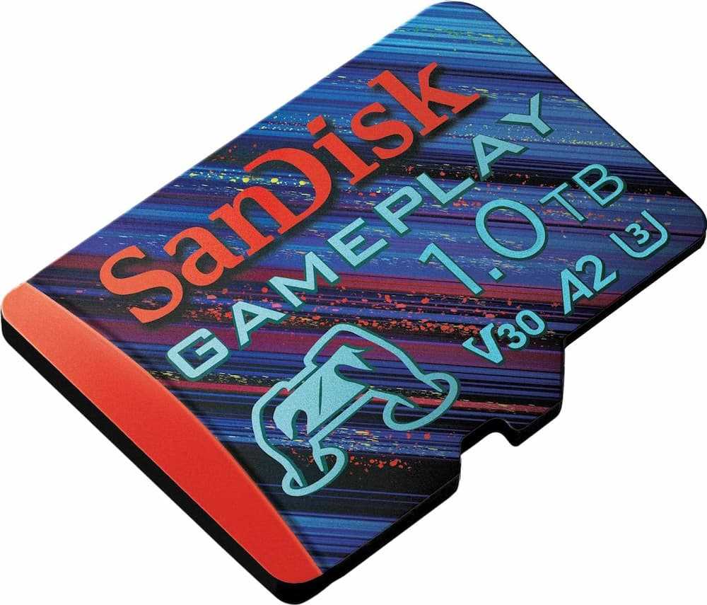 SDSQXAO-1T00-GN6ZN - SanDisk 1TB Nintendo Switch Licensed microSDXC UHS-I Memory Card 100MB/s Read 90MB/s Write
