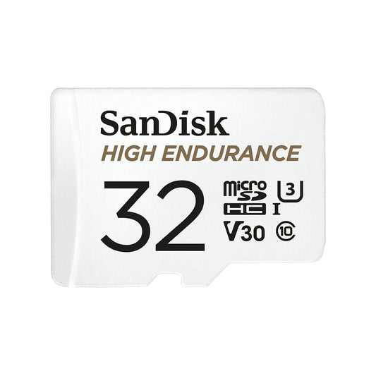 SANDISK HIGH ENDURANCE MICROSDHC, 32GB, U3, V30, C10, FULL HD RECORDING, W/ADAPT