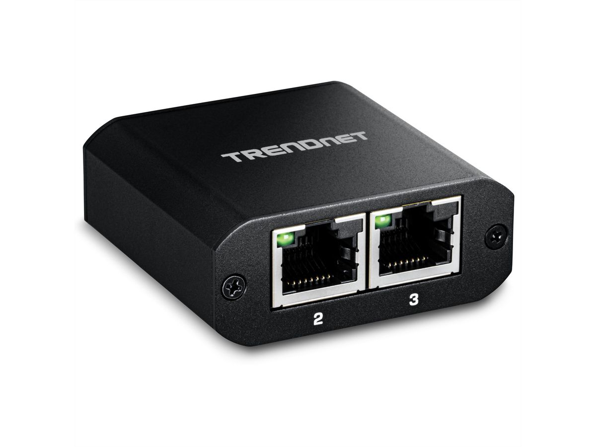 TEG-102S - TRENDnet 2-Port Gigabit Splitter USB Type C Power Splits One Net