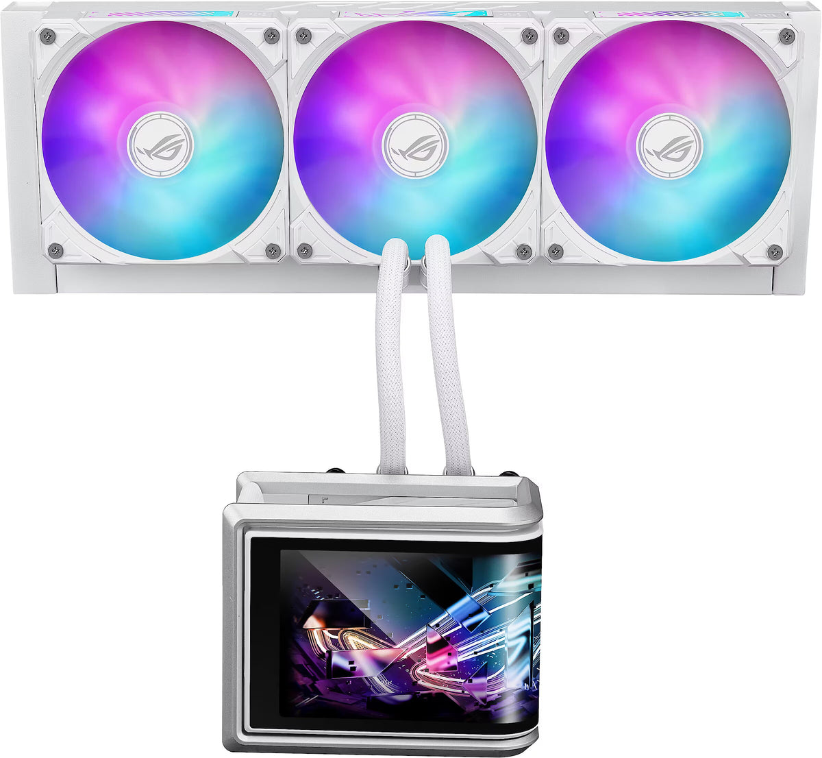4044951038619 - Sharkoon S90 RGB White 360mm AIO Liquid CPU Cooler