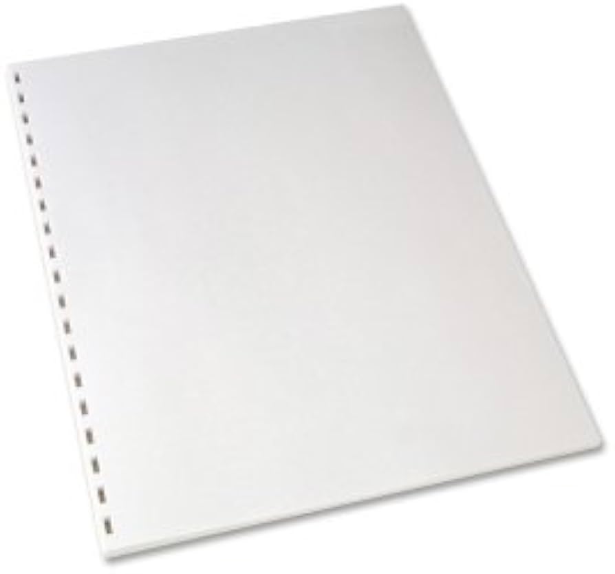 2020046 - GBC 8-1/2 x 11 White CombBind Prepunched Paper Binding