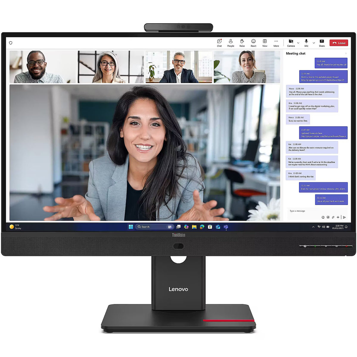 64B6MAT1EU - Lenovo ThinkVision T24- 60.5 cm/23.8'' Flat-Screen Monitor LCD