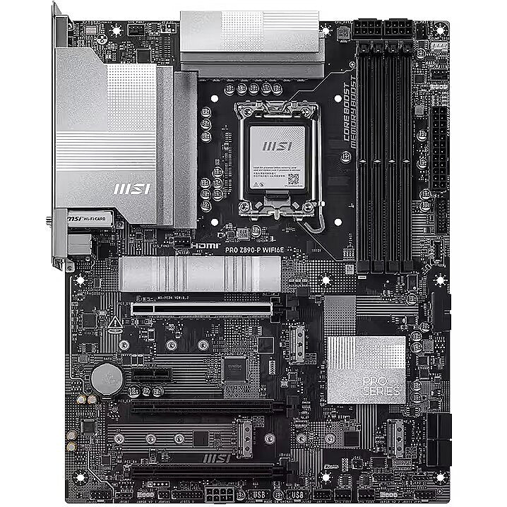 7E34-019R - MSI PRO Z890-P WIFI6E LGA1851 DDR5 ATX WiFi 6E Motherboard