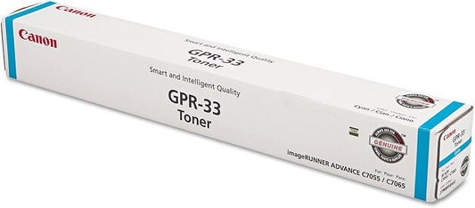 2796B003AA - Canon CANON GPR-33 CYAN TONER CARTRIDGE FOR USE IN IR ADVANCE C7055 C7065 ESTIMATED YI