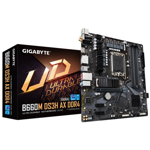 Gigabyte B660M DS3H AX DDR4 motherboard Intel B660 LGA 1700 micro ATX