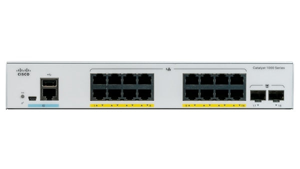 Cisco Catalyst C1000-16FP-2G-L network switch Managed L2 Gigabit Ethernet (10/100/1000) Power over Ethernet (PoE) Gray