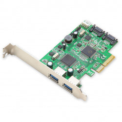 SD-PEX50055 - SYBA PCIE 2.0 2-PORT USB3.0 + 2-PORT SATA 6G