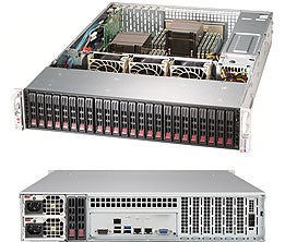 SSG-2028R-E1CR24H - Supermicro SUPER SERVER-INTEL, X10DRH-IT, CSE-216BTS-R920LPBP-1, BLACK