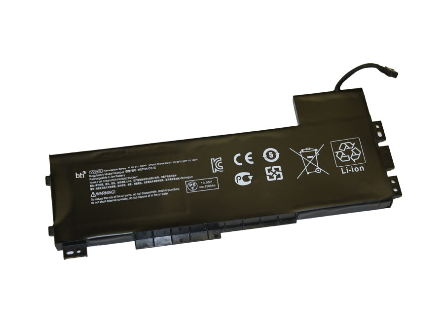 VV09XL-BTI - BTI REPLACEMENT LIPOLY NOTEBOOK BATTERY FOR HP ZBOOK 15 G3;REPLACES VV09XL,808452-00