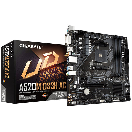 Gigabyte A520M DS3H AC (rev. 1.x) Socket AM4 micro ATX