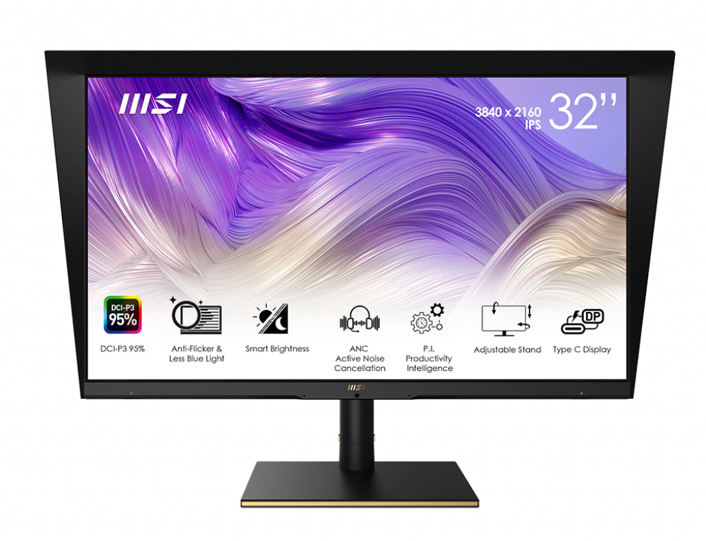 MSI Summit MS321UP 32" 3840 x 2160 pixels 4K Ultra HD LED Black, Gold