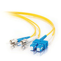 C2G 30m ST/SC Plenum-Rated Duplex 9/125 Single-Mode Fiber Patch Cable fiber optic cable 1181.1" (30 m) Yellow