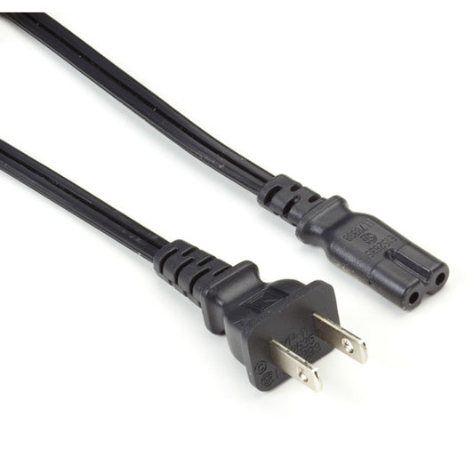 EPXR09 - Black Box POWER CORD - 18AWG, NEMA 1-15P TO IEC-C7, 6-FT. (1.83-M.)