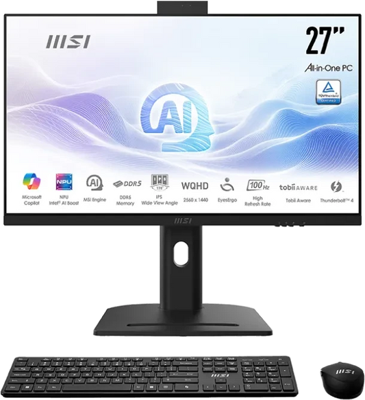 00AF0111-221 - MSI Modern AM273QP AI 1UMG Core Ultra 7 155H 1.4GHz 32GB DDR5 1TB SSD 27-Inch WQHD 100Hz All-in-One PC