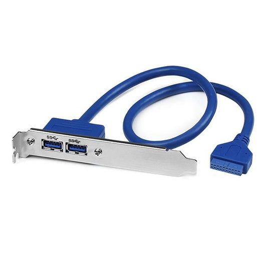 USB3SPLATE - StarTech.com ADD 2 USB 3.0 A FEMALE PORTS TO THE BACK OF YOUR COMPUTER - USB 3.0 PLATE - USB