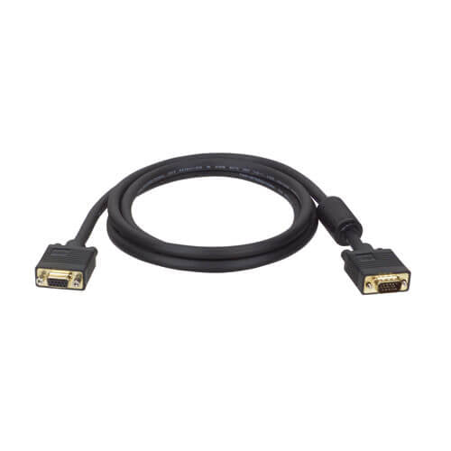 75FT VGA COAX MONITOR EXTENSION CABLE WITH RGB HIGH RESOLUTION HD15 M/F 75 FT