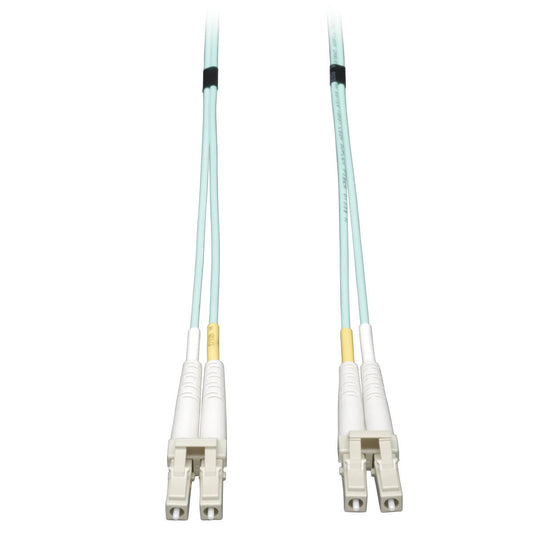 15M 10GB DUPLEX MULTIMODE 50/125 OM3 LSZH FIBER PATCH CABLE LC/LC AQUA 15 METER