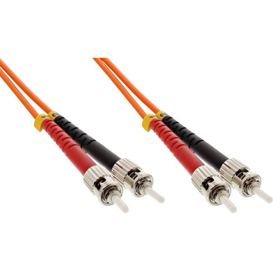 C2G 15m USA ST/ST Duplex 50/125 Multimode Fiber Patch Cable fiber optic cable 590.6" (15 m) Orange