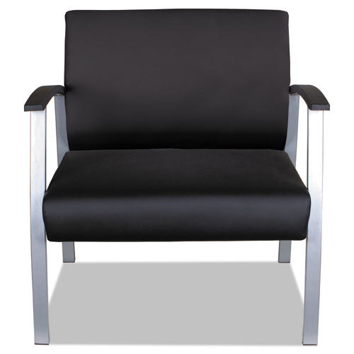 ALEML2219 - Alera metaLounge Series Bariatric Chair 30.51''x26.96'' x33.46'' Black Silver